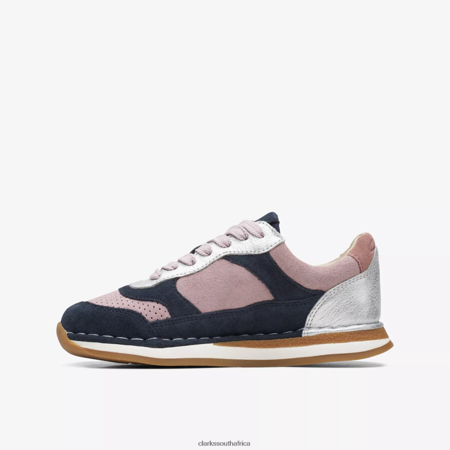 2Z8V2H1009 Craft Run Tor Kid Clarks Pink Combination