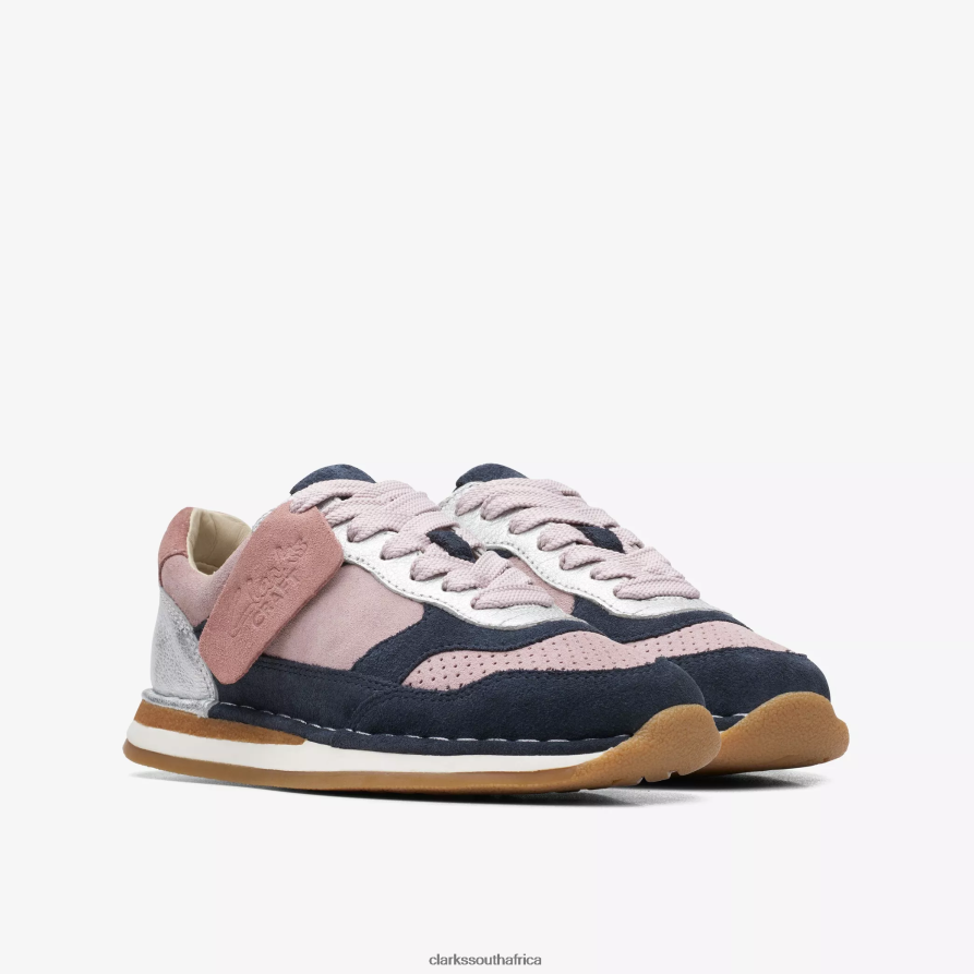 2Z8V2H1009 Craft Run Tor Kid Clarks Pink Combination