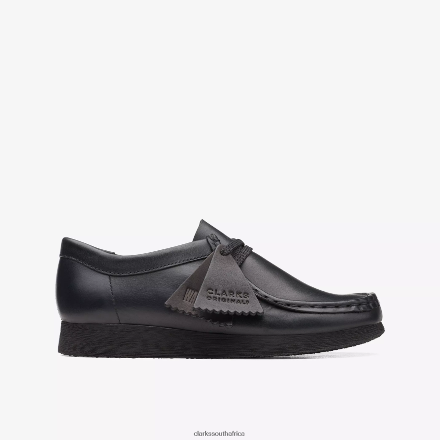 2Z8V2H1010 Wallabee Older Clarks Black Leather