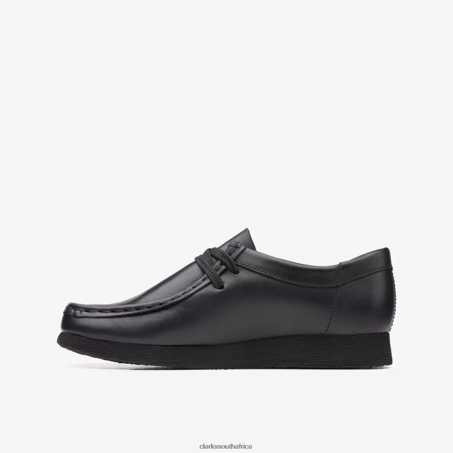 2Z8V2H1010 Wallabee Older Clarks Black Leather