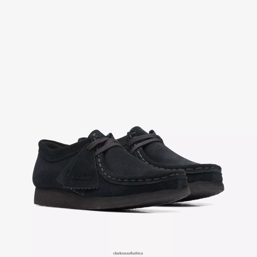 2Z8V2H1011 Wallabee Older Clarks Black Suede