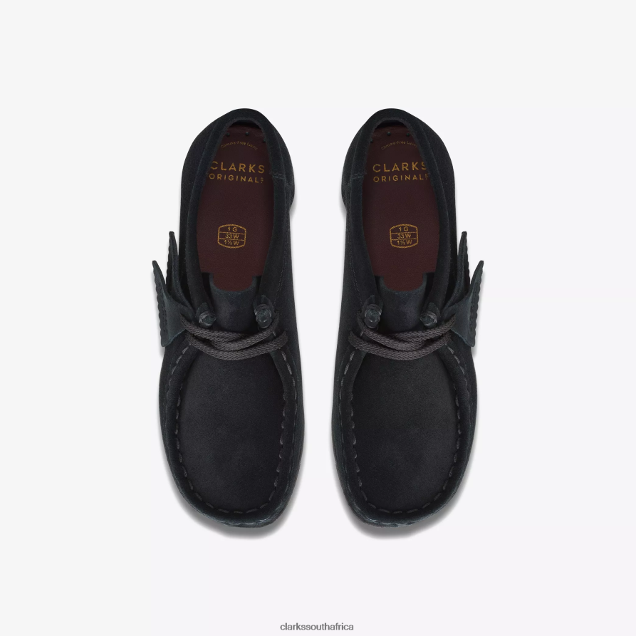 2Z8V2H1011 Wallabee Older Clarks Black Suede