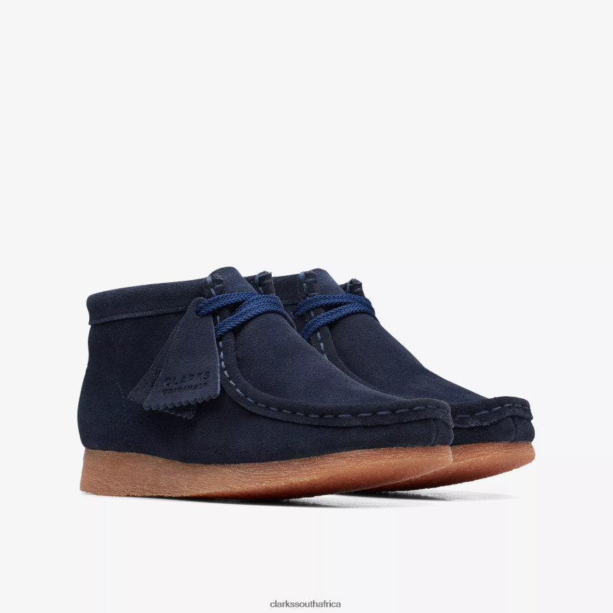 2Z8V2H1012 Wallabee Boot Older Clarks Navy Suede