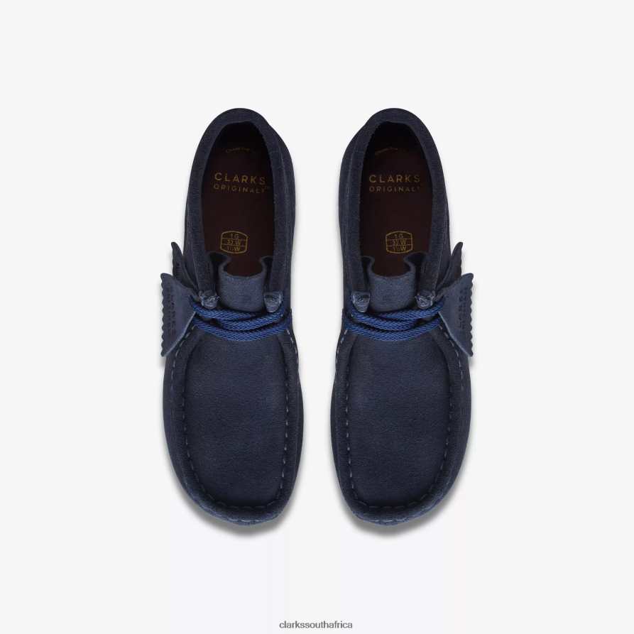 2Z8V2H1012 Wallabee Boot Older Clarks Navy Suede