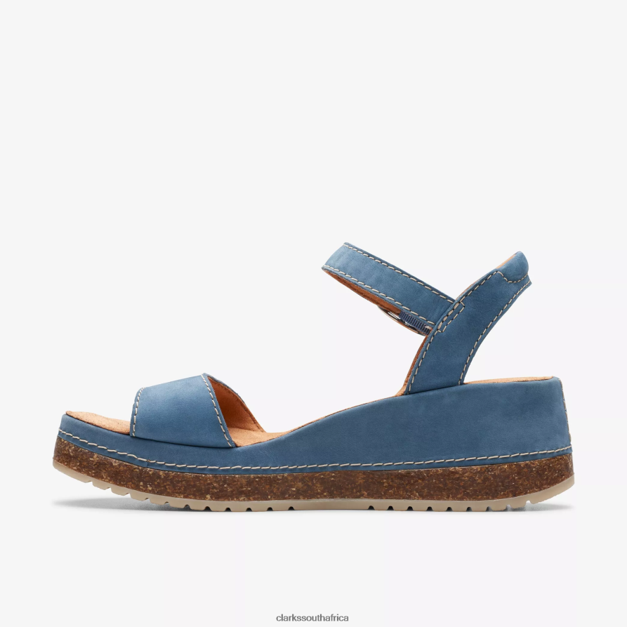 2Z8V2H12 Kassanda Lily Clarks Blue Nubuck