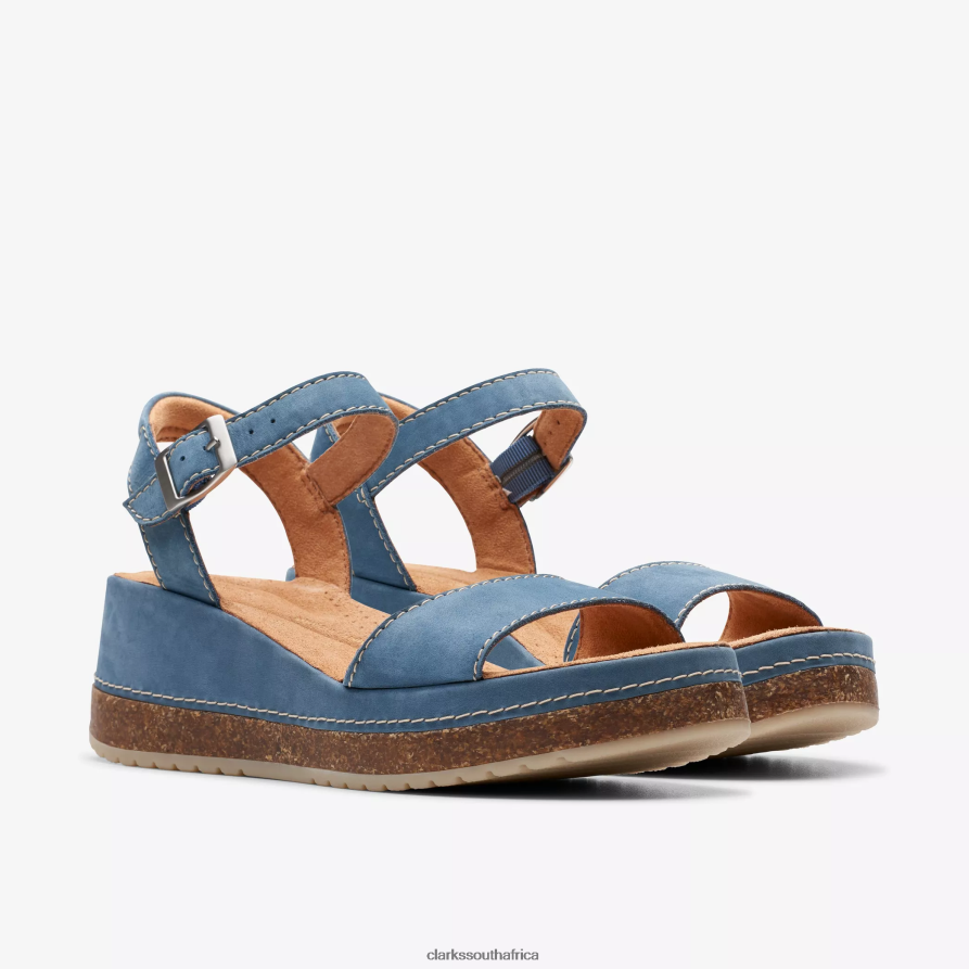 2Z8V2H12 Kassanda Lily Clarks Blue Nubuck