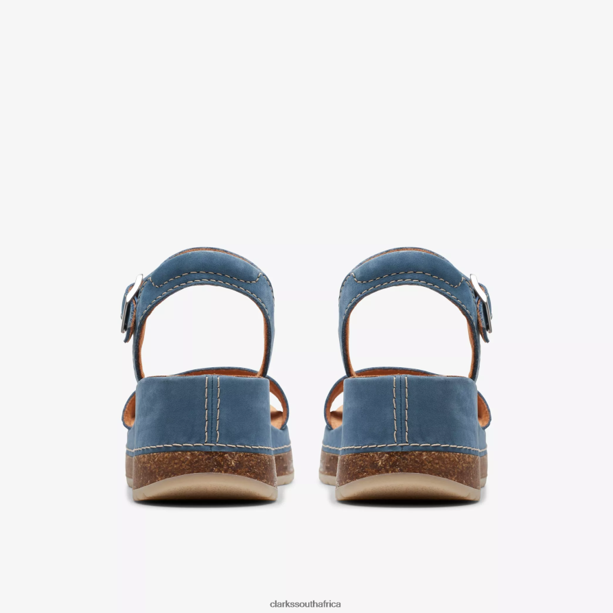 2Z8V2H12 Kassanda Lily Clarks Blue Nubuck