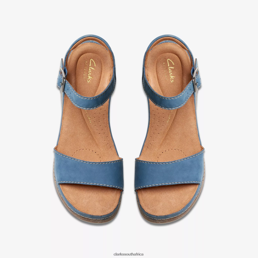 2Z8V2H12 Kassanda Lily Clarks Blue Nubuck