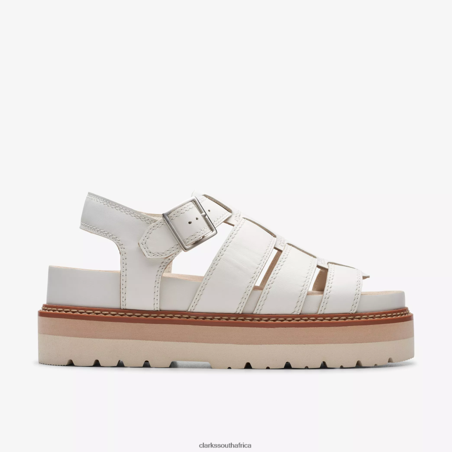 2Z8V2H122 Orianna Twist Clarks Off White Leather