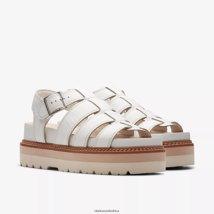 2Z8V2H122 Orianna Twist Clarks Off White Leather