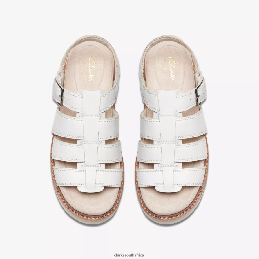 2Z8V2H122 Orianna Twist Clarks Off White Leather