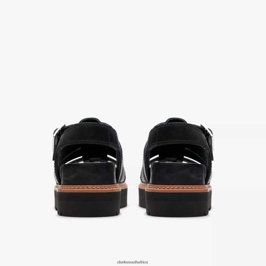 2Z8V2H123 Orianna Twist Clarks Black Leather