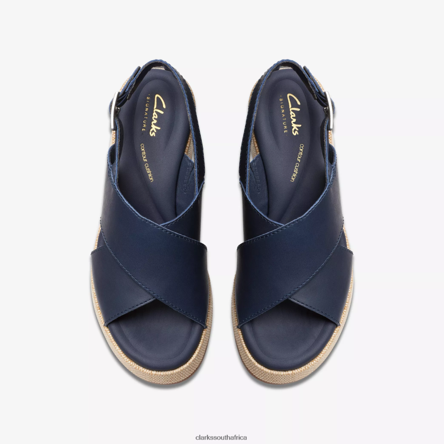 2Z8V2H127 Manon Wish Clarks Navy Leather