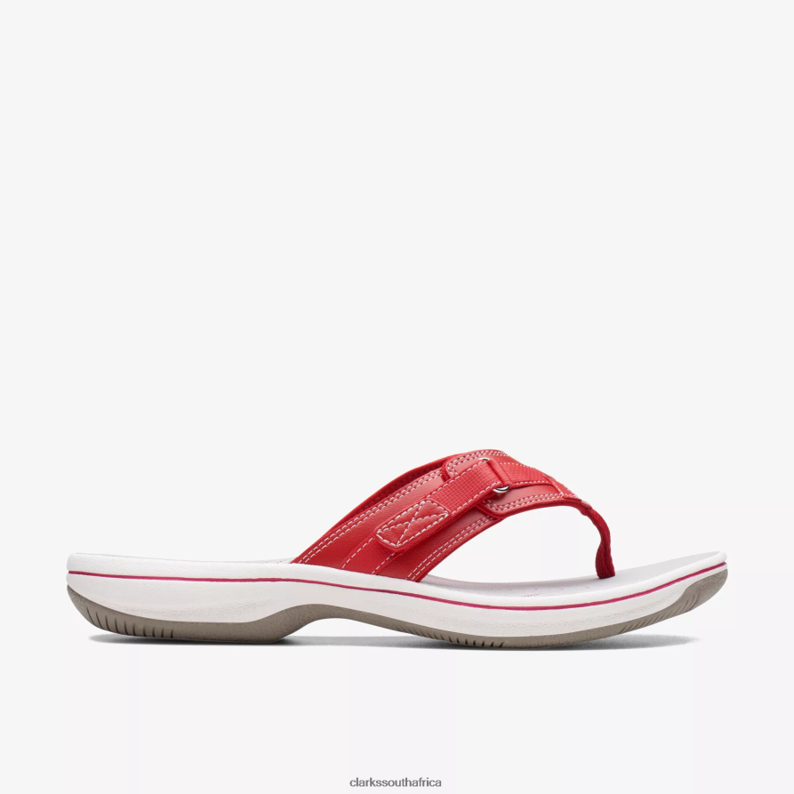 2Z8V2H166 Breeze Sea Clarks Red Synthetic