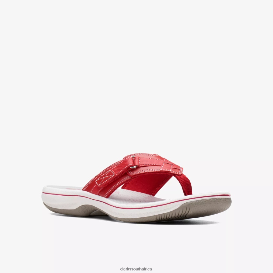 2Z8V2H166 Breeze Sea Clarks Red Synthetic