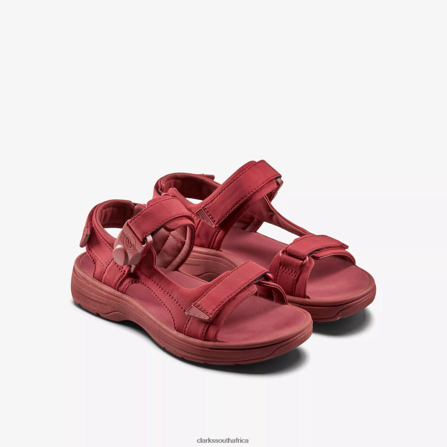 2Z8V2H181 Martine Rose Womens Sandal 2 Clarks Oxblood Textile