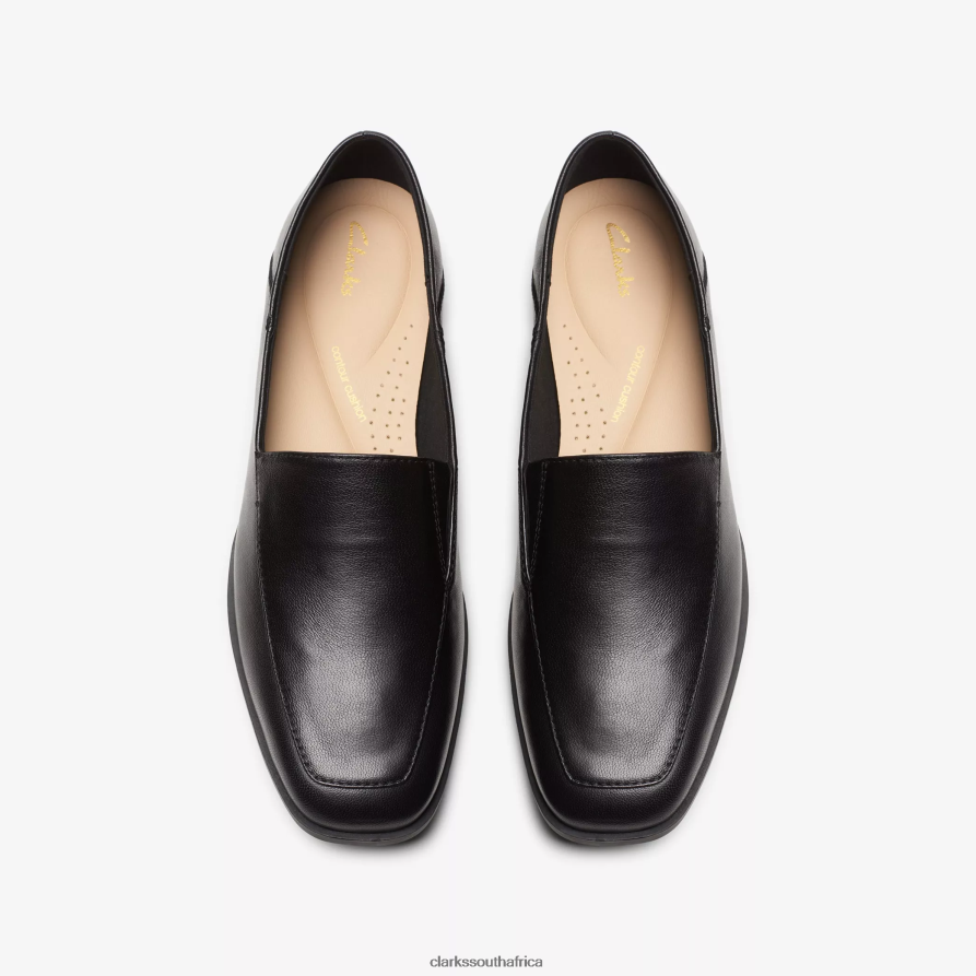 2Z8V2H187 Sarafyna Freva Clarks Black Leather