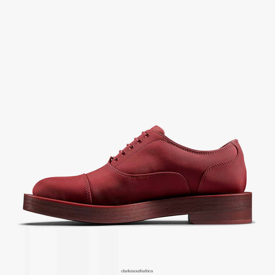 2Z8V2H204 Martine Rose Womens Oxford 2 Clarks Oxblood Textile