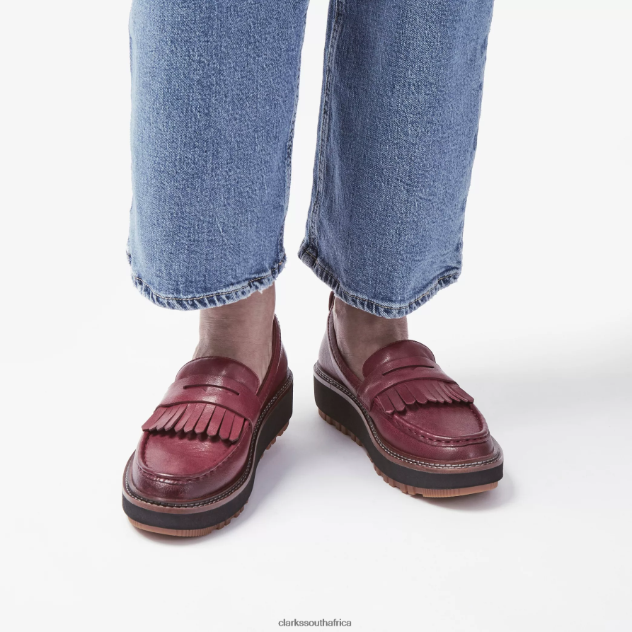 2Z8V2H208 Orianna Loafer Clarks Burgundy Leather