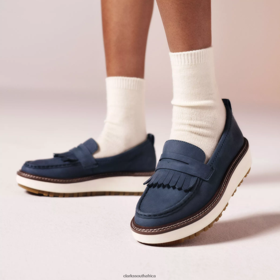 2Z8V2H210 Orianna Loafer Clarks Navy Nubuck