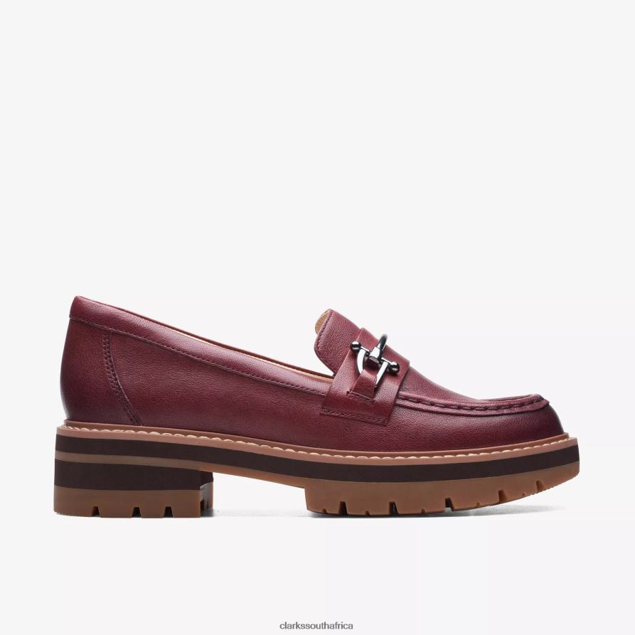 2Z8V2H224 Orianna Bit Clarks Burgundy Leather