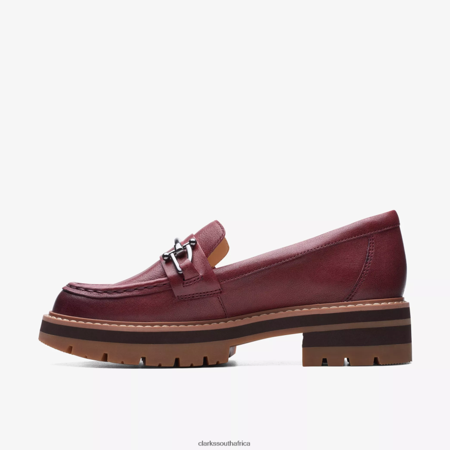 2Z8V2H224 Orianna Bit Clarks Burgundy Leather