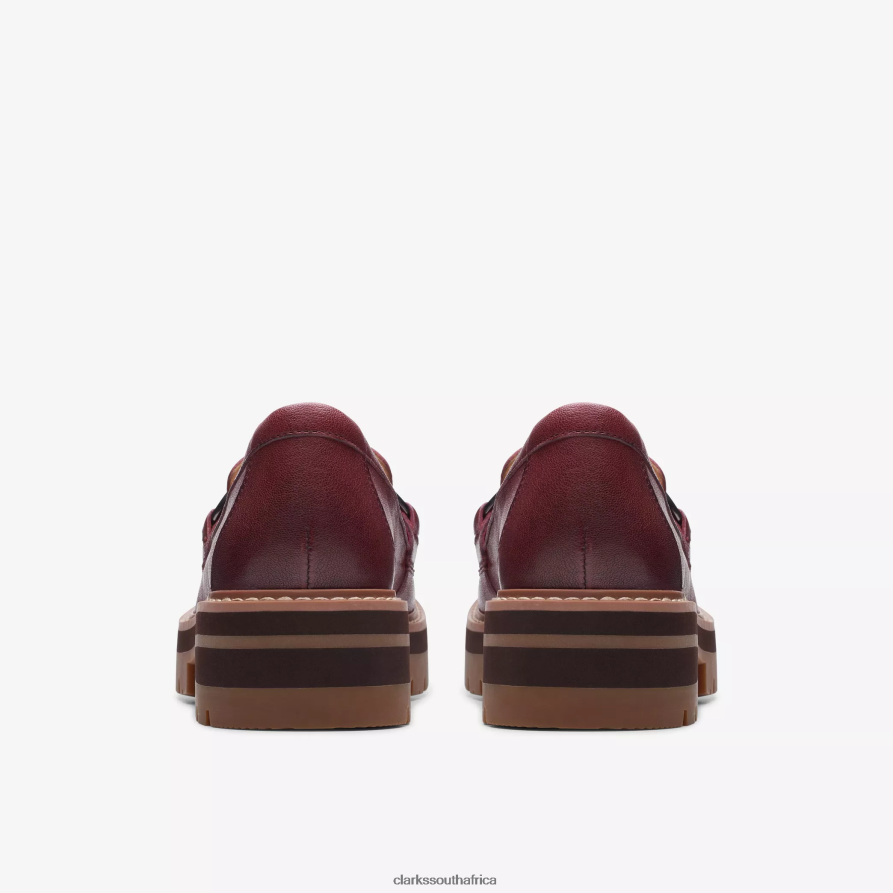 2Z8V2H224 Orianna Bit Clarks Burgundy Leather