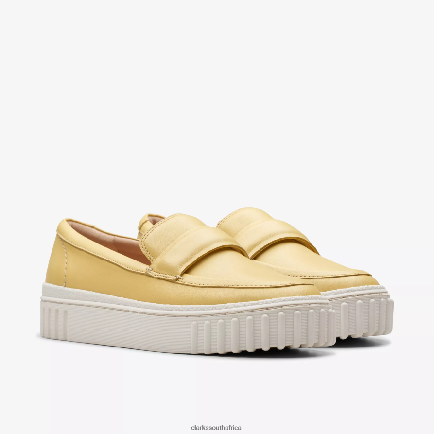 2Z8V2H232 Mayhill Cove Clarks Yellow Leather