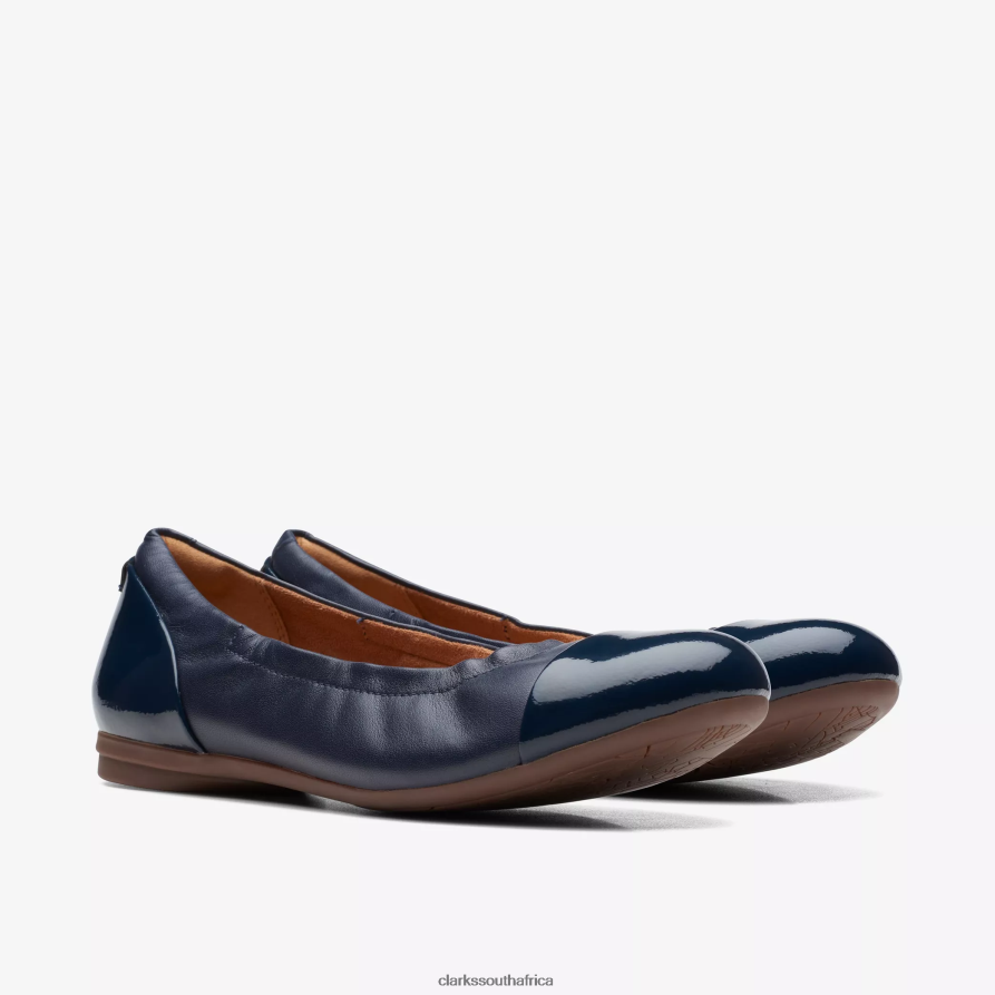 2Z8V2H262 Rena Jazz Clarks Navy Leather