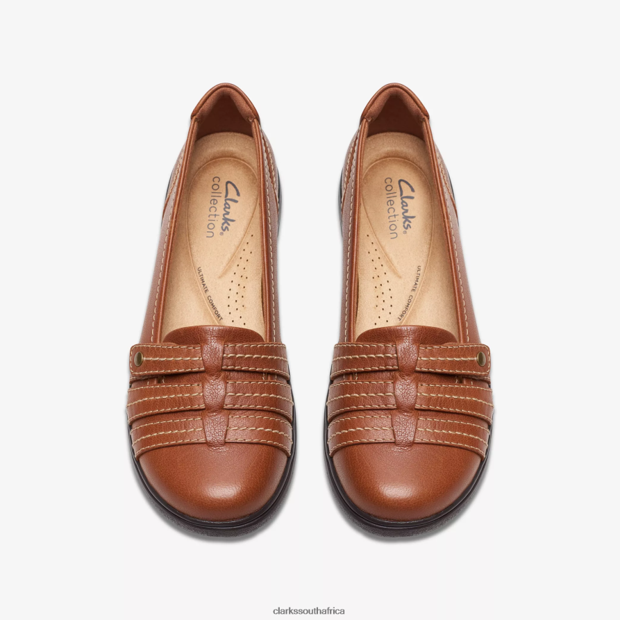 2Z8V2H280 Carleigh Eliza Clarks Tan Leather