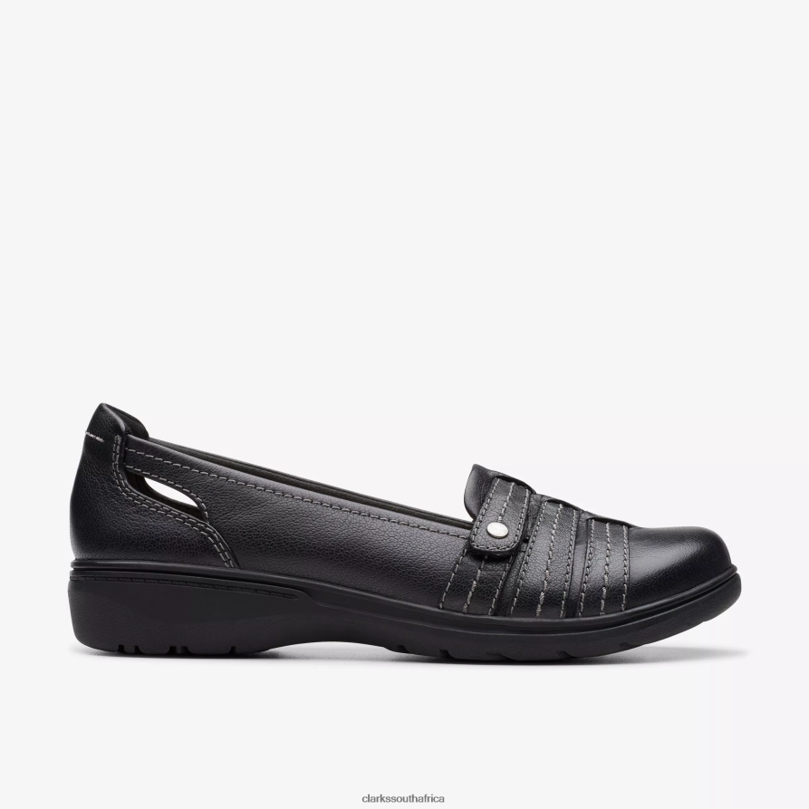 2Z8V2H281 Carleigh Eliza Clarks Black Leather