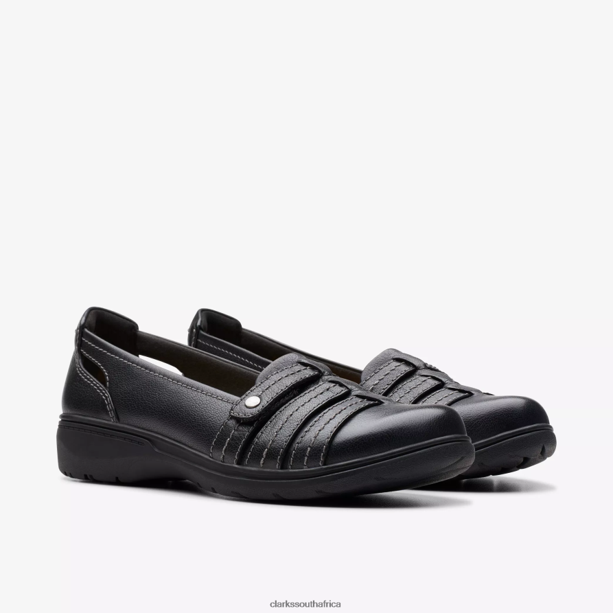 2Z8V2H281 Carleigh Eliza Clarks Black Leather