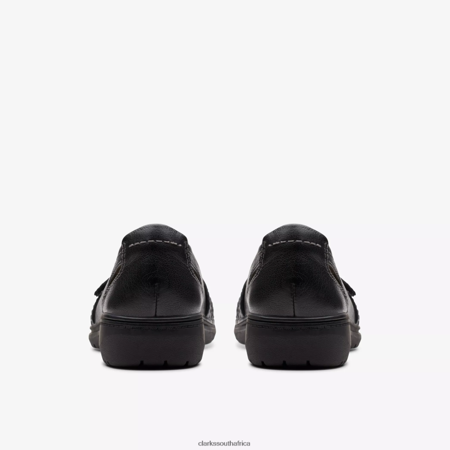 2Z8V2H281 Carleigh Eliza Clarks Black Leather