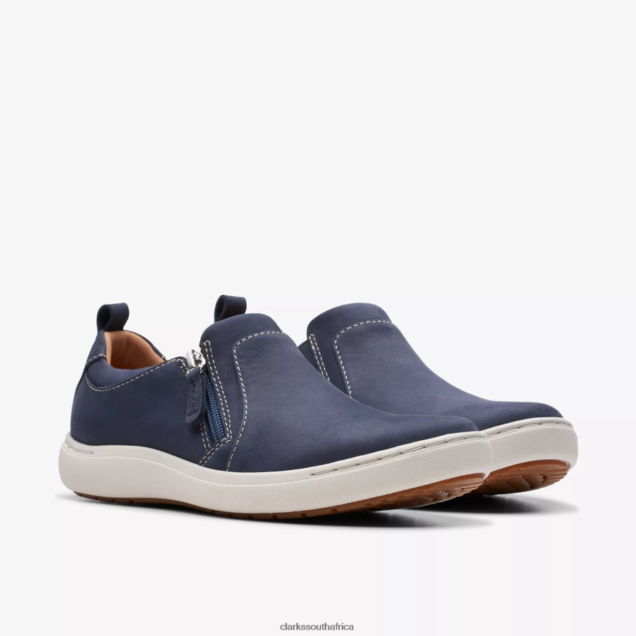 2Z8V2H308 Nalle Lilac Clarks Navy Nubuck