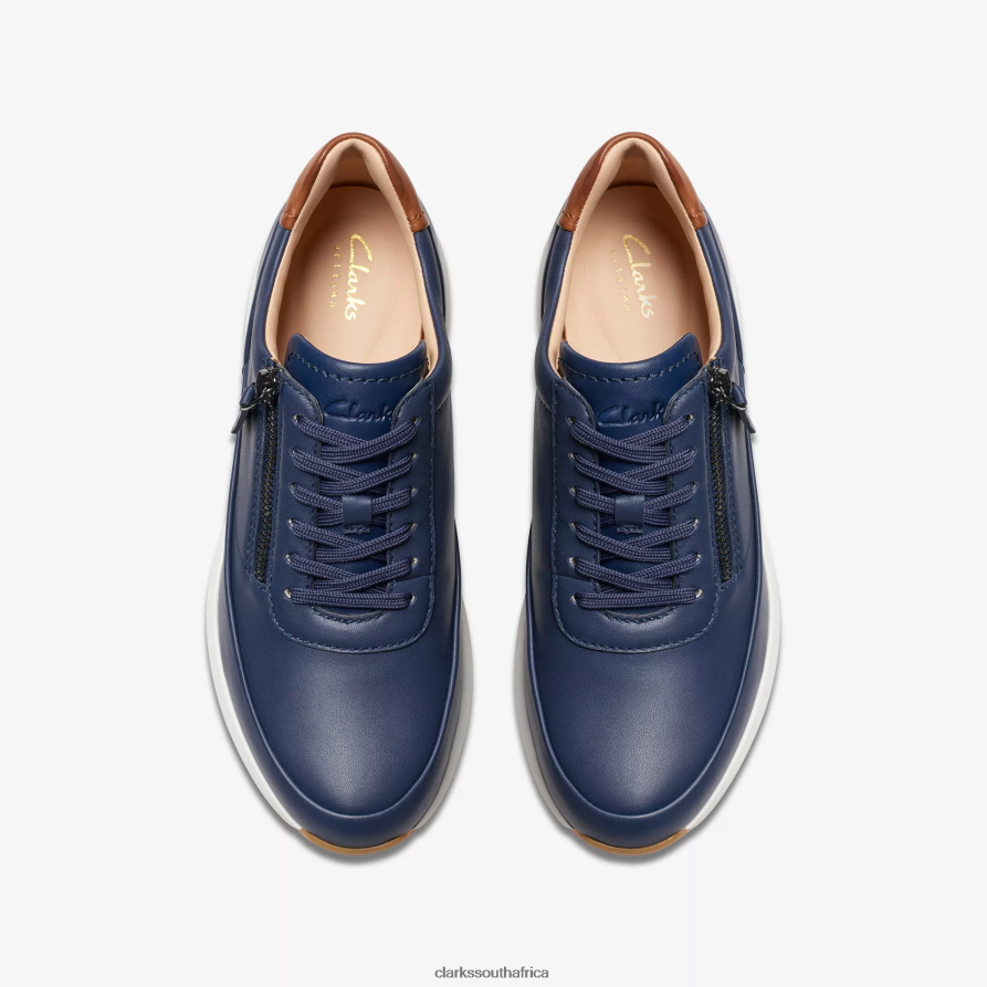 2Z8V2H322 Tivoli Zip Clarks Navy Leather