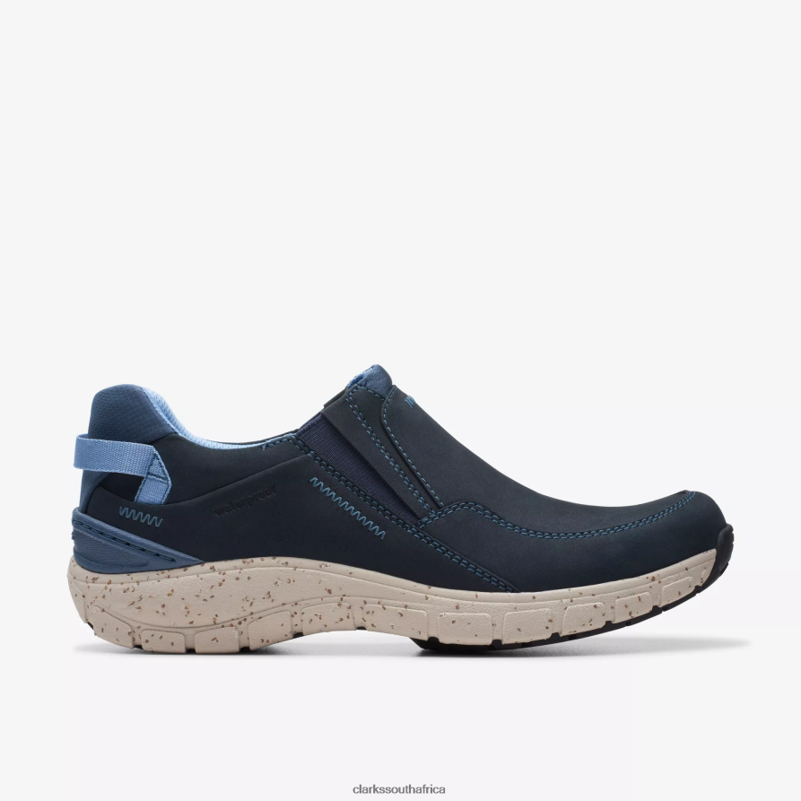 2Z8V2H341 Wave Plateau Clarks Navy Nubuck