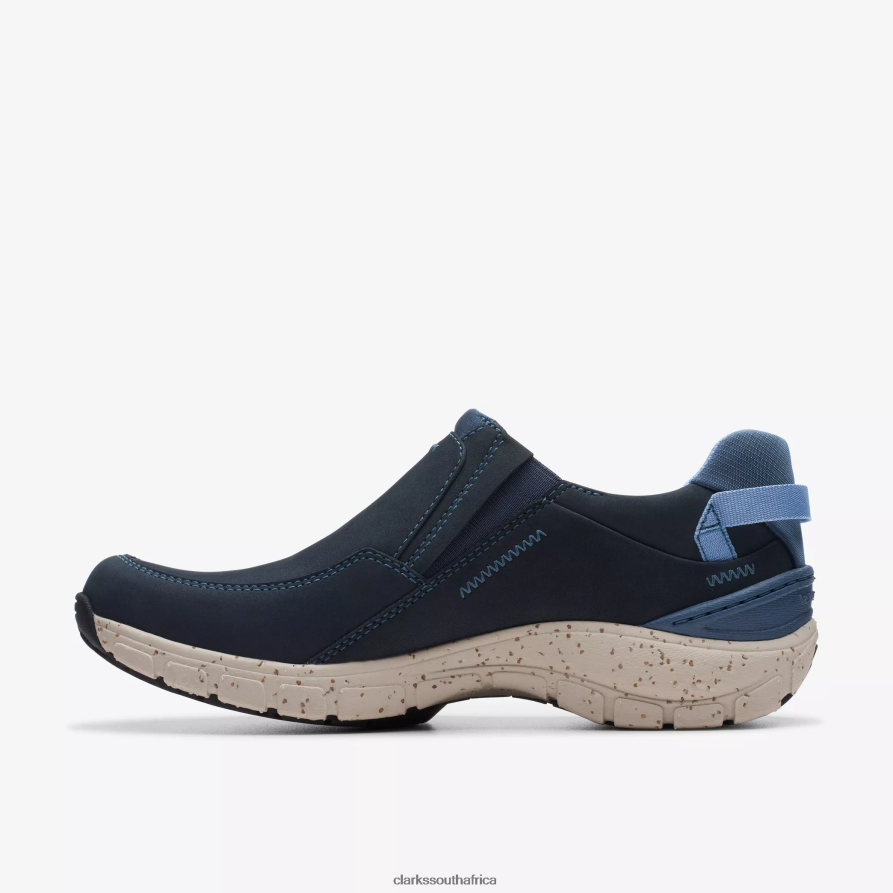 2Z8V2H341 Wave Plateau Clarks Navy Nubuck