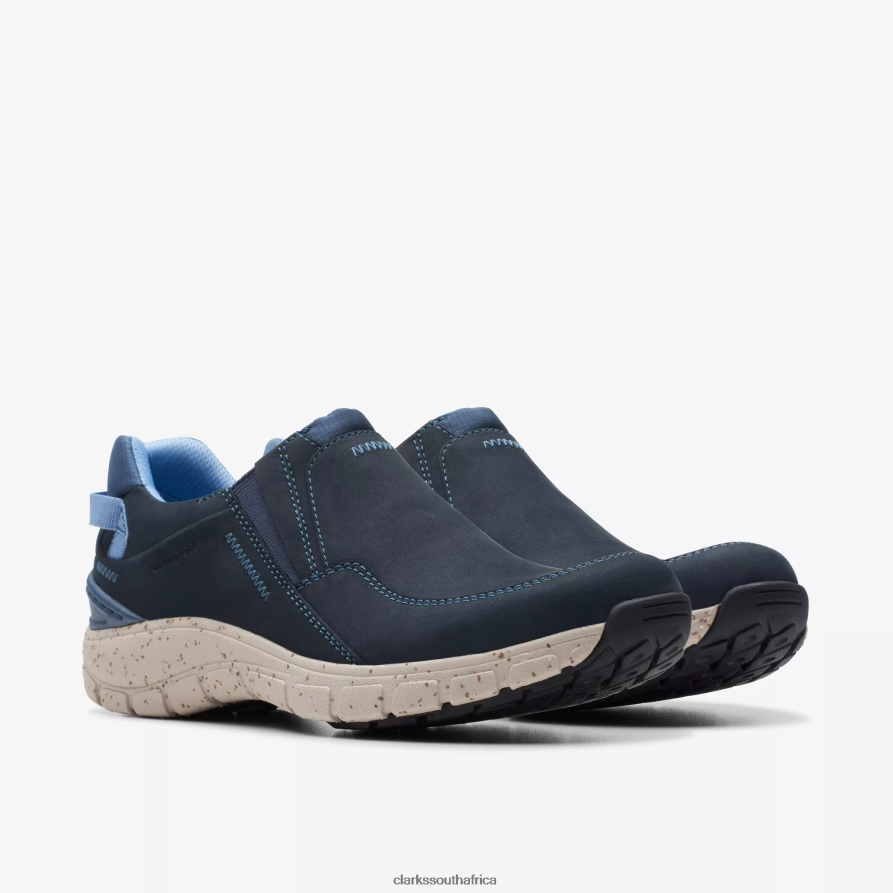 2Z8V2H341 Wave Plateau Clarks Navy Nubuck