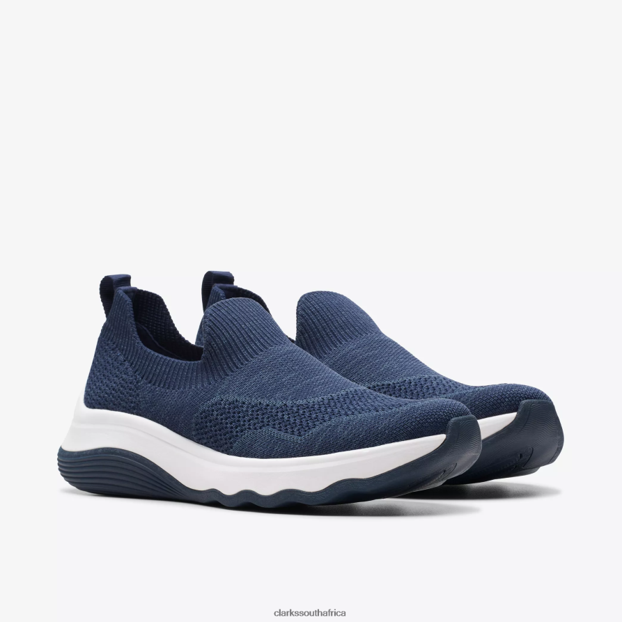 2Z8V2H358 Circuit Path Clarks Navy Knit