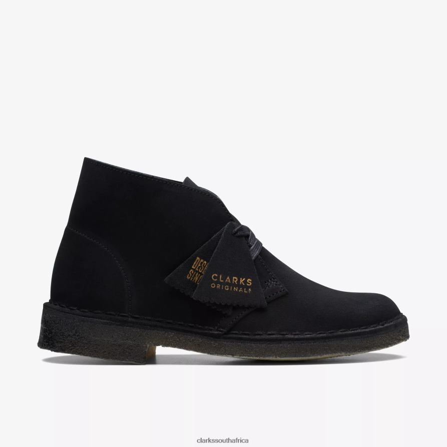 2Z8V2H416 Desert Boot Clarks Black Suede