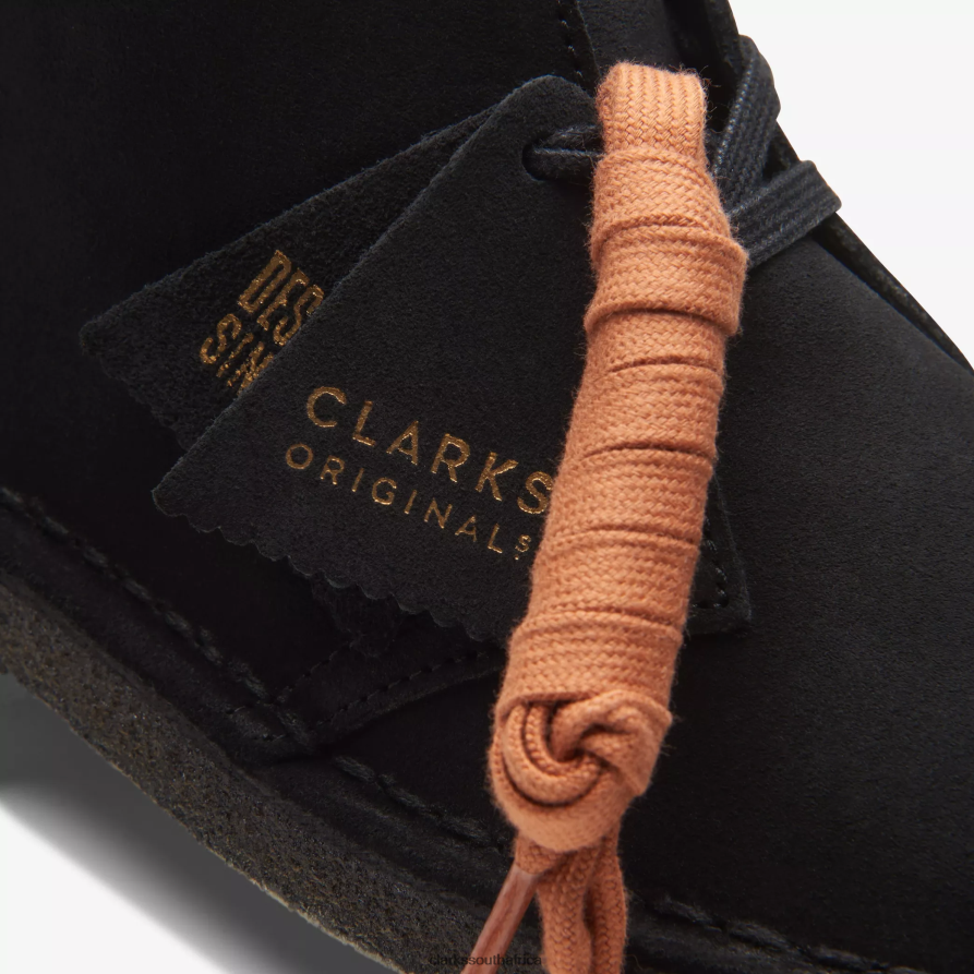 2Z8V2H416 Desert Boot Clarks Black Suede