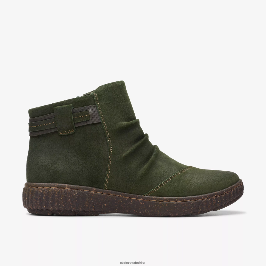 Dark Green Suede