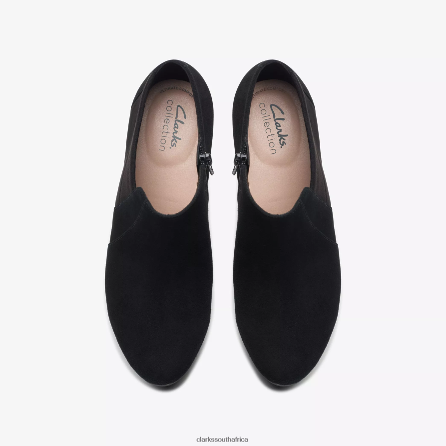 2Z8V2H467 Ambyr Hope Clarks Black Suede