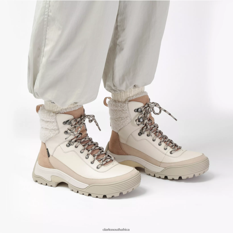 2Z8V2H478 ATL Hike Top GORE-TEX Clarks Ivory Warmlined Combination