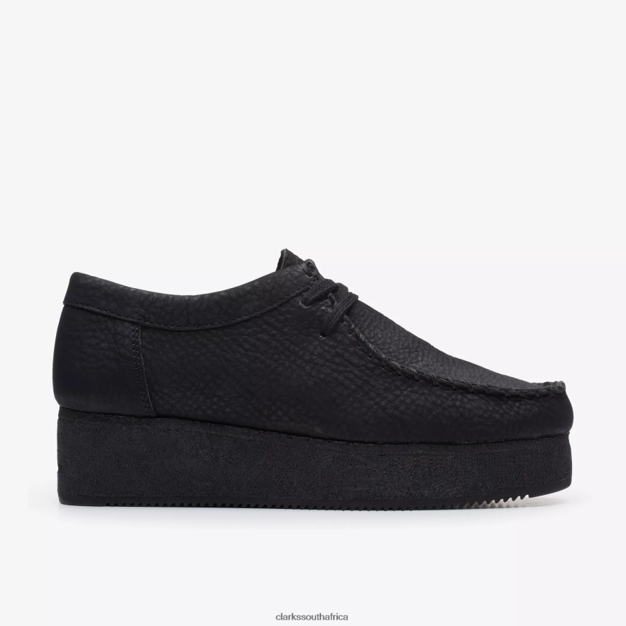 2Z8V2H496 Wallacraft Lo Clarks Black Nubuck