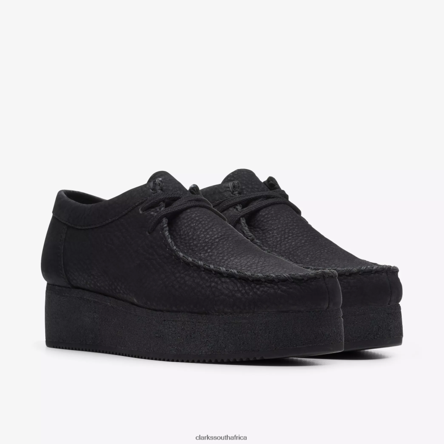 2Z8V2H496 Wallacraft Lo Clarks Black Nubuck