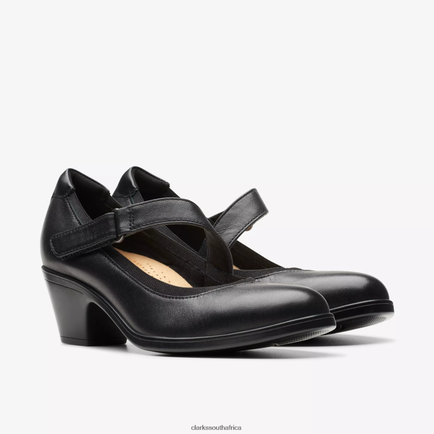 2Z8V2H543 Emily 2 Mabel Clarks Black Leather