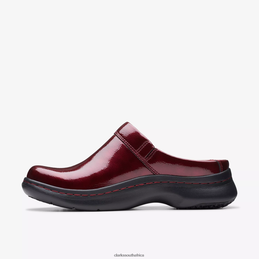 2Z8V2H558 Clarks Pro Clog Clarks Burgundy Patent