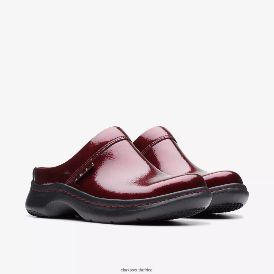 2Z8V2H558 Clarks Pro Clog Clarks Burgundy Patent