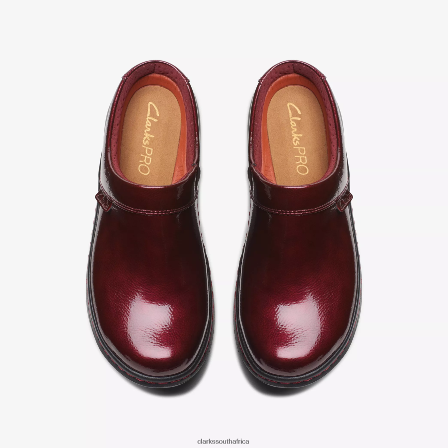 2Z8V2H558 Clarks Pro Clog Clarks Burgundy Patent